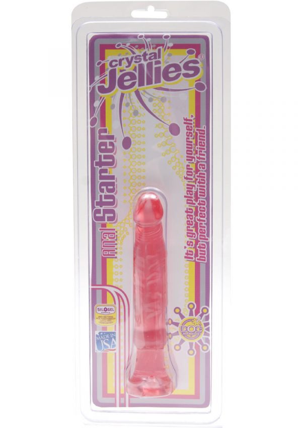 Crystal Jellies Anal Starter Sil A Gel 6 Inch Pink