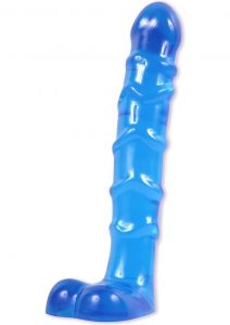 Raging Hard Ons Slim Line Anal Series Ass Play Ballsy Dong 5.5 Inch Blue