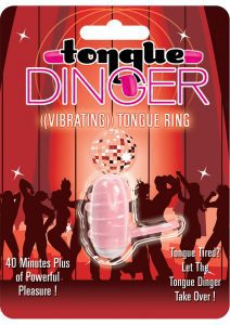 Tongue Dinger Vibrating Tongue Ring Magenta