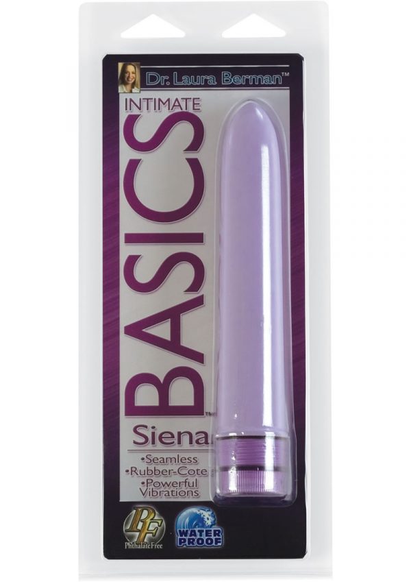 Dr Laura Berman Intimate Basics Siena Slimline Massager Waterproof Lavender