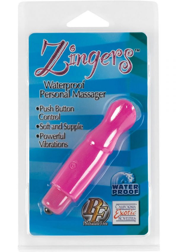 Zingers Personal Massager Waterproof Pink