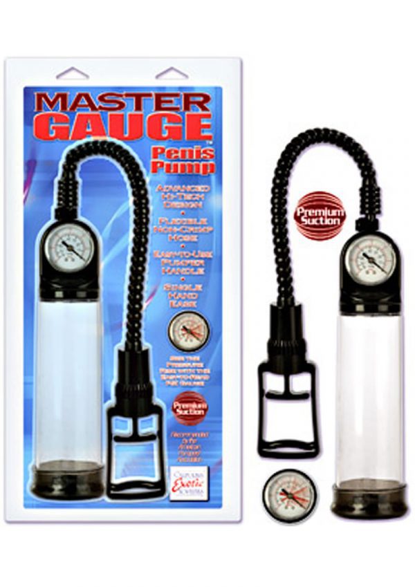 MASTER GAUGE PENIS PUMP 8 INCH CLEAR