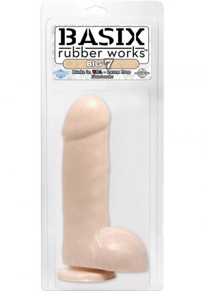 Basix Big 7 With Suction Cup 7 Inch Flesh