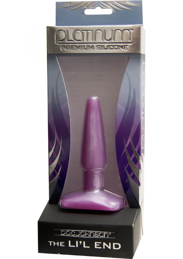 Platinum Premium Silicone The Lil End Small Anal Butt Plug Purple