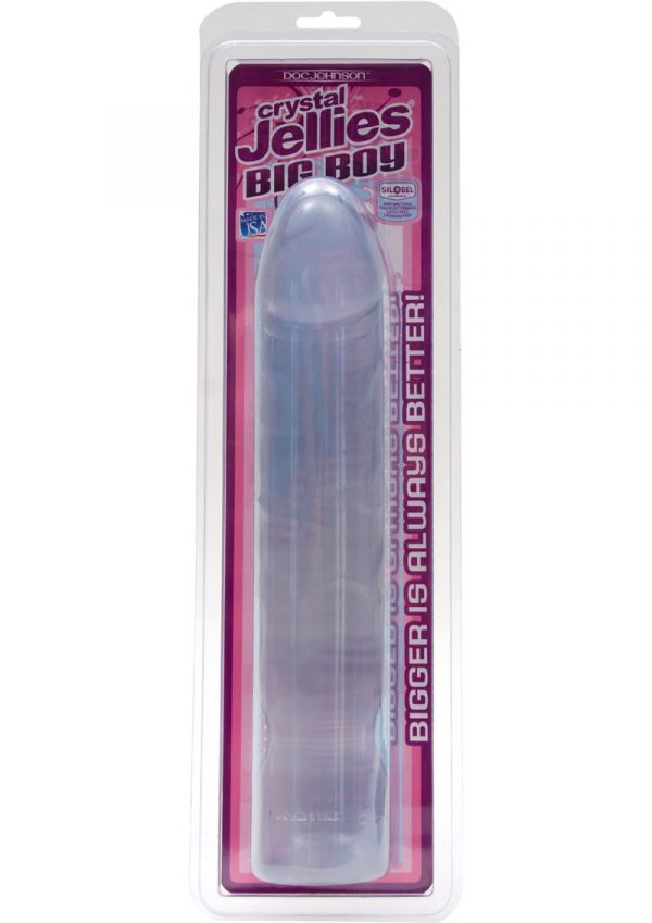 Crystal Jellies Big Boy Dong Sil A Gel 12 Inch Clear