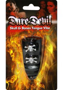 Dare Devil Skull And Bones Waterproof Tongue Vibe Black