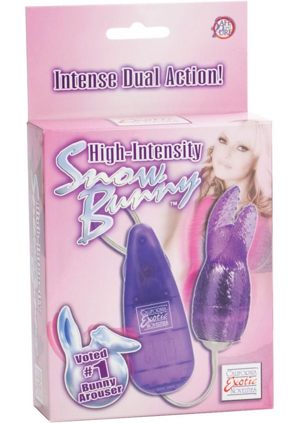 High Intensity Snow Bunny Stimulator With Removable Bunny Teaser Multispeed 3.75 Inch Pink