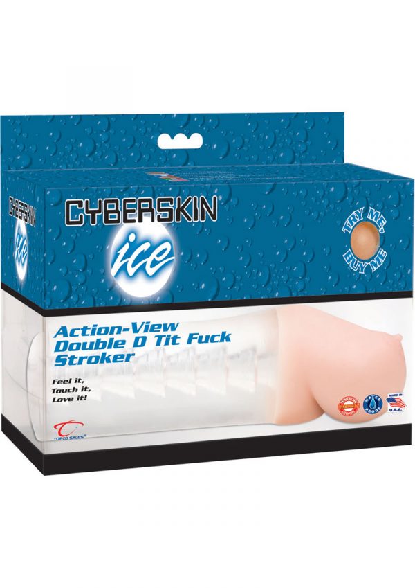 Cyberskin Ice Action View Double D Tit Fuck Stroker Waterproof