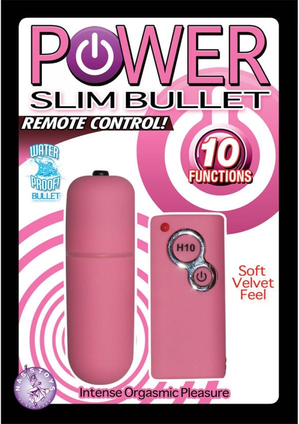 Power Slim Bullet Remote Control Waterproof 2.5 Inch Pink