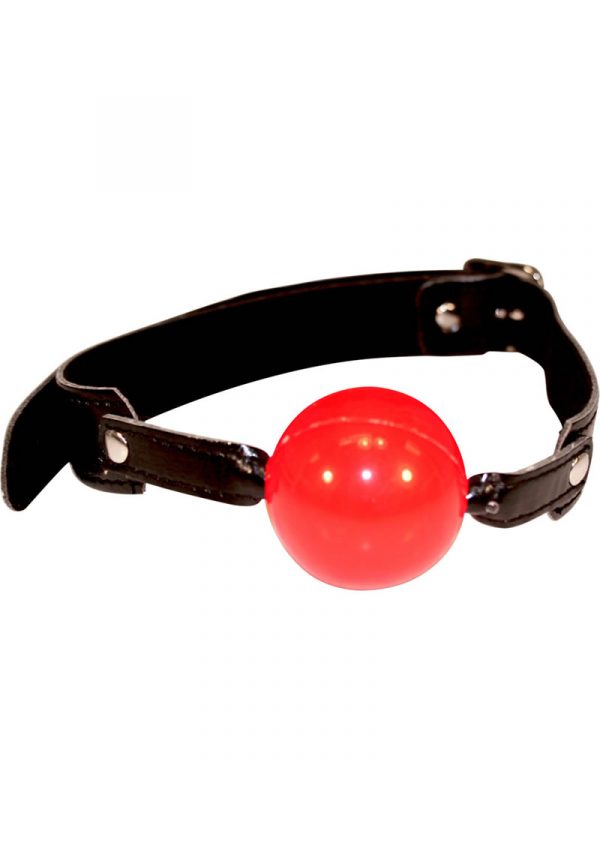 Sex And Mischief Solid Red Ball Gag 2 Inch