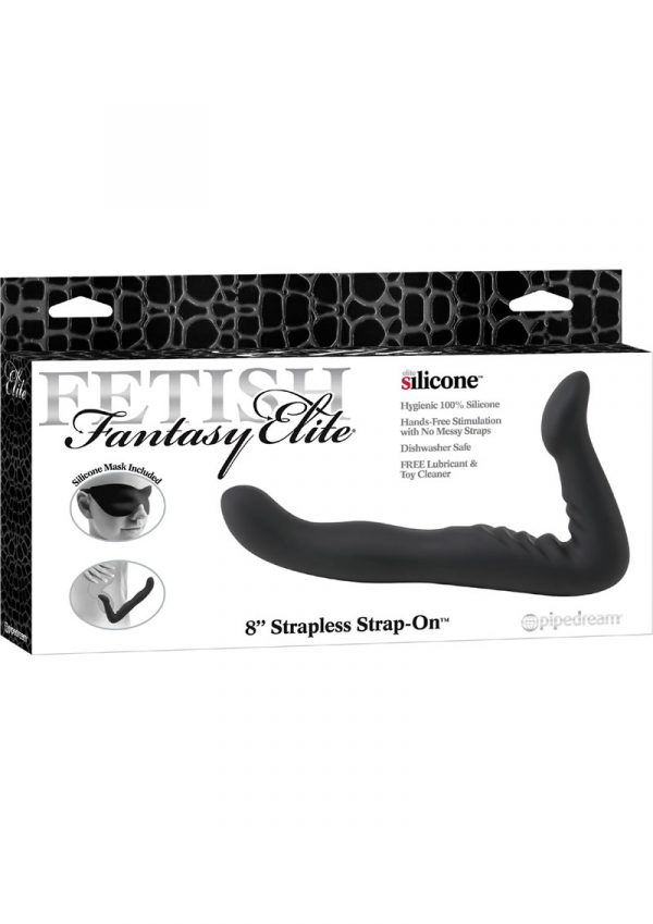 Fetish Fantasy Elite 8 Inch Strapless Strap On Silicone Black