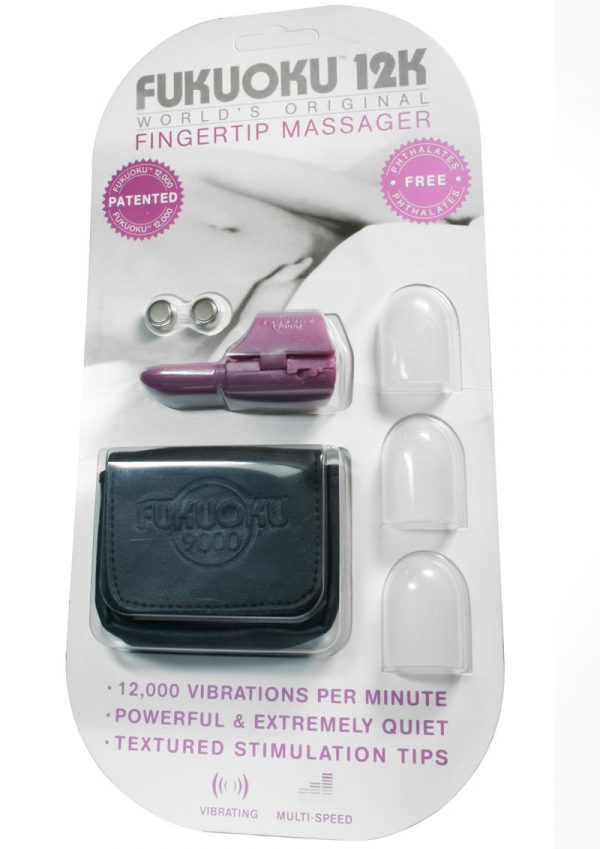 Fukuoku 12K Fingertip Massager With Stimulating Tips Silicone