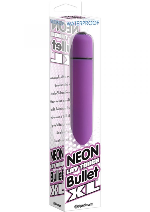 Neon Luv Touch Bullet XL Waterproof 3.25 Inch  Purple