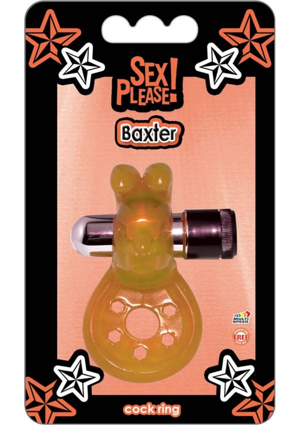 Sex Please Baxter Cockring With Bullet Brown