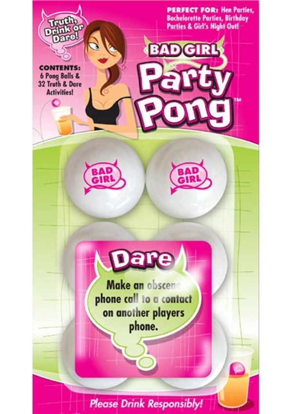 Bad Girl Party Pong Truth Drink Or Dare