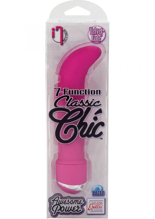 7 Function Classic Chic Mini G Vibrator Waterproof Pink