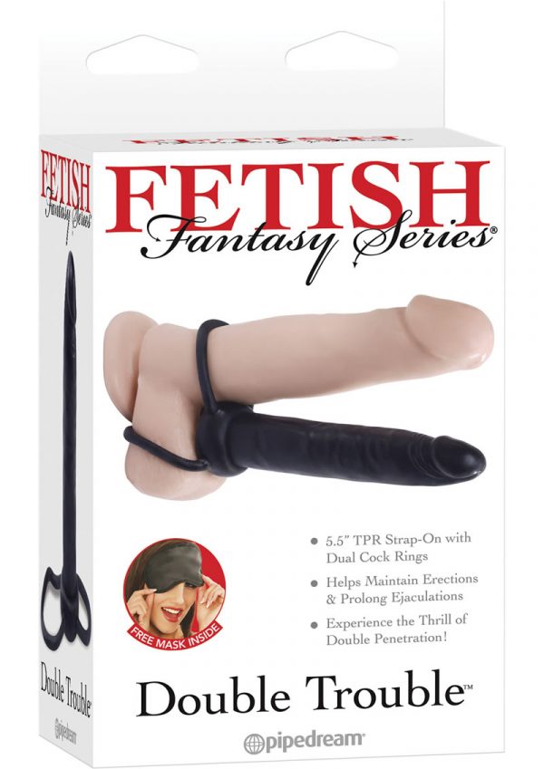 Fetish Fantasy Double Trouble Strap On 5.5 Inch Black