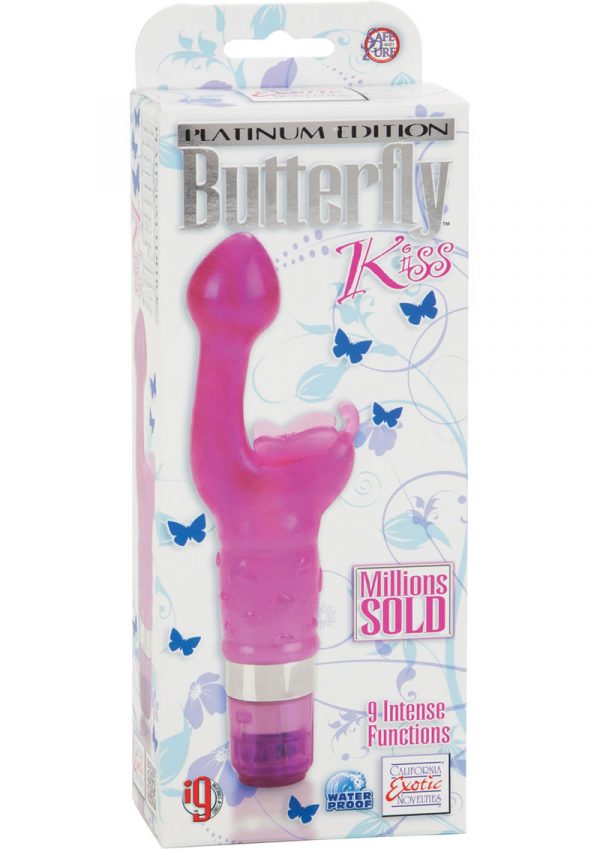 Platinum Edition Butterfly Kiss Vibrator Waterproof Pink