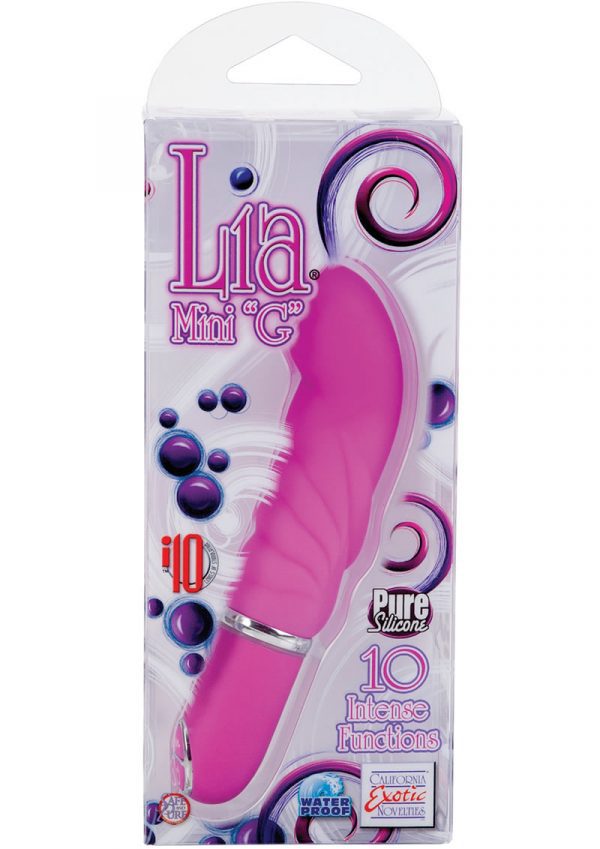 Lia Mini G Silicone Vibrator Waterproof 3.5 Inch Pink