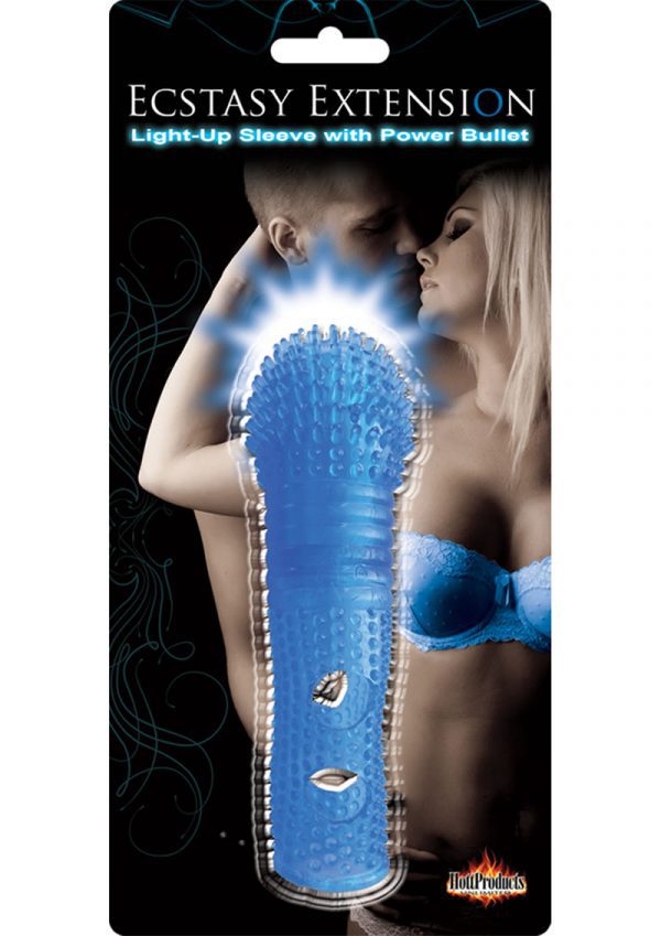 Ecstasy Extension Penis Sleeve Blue