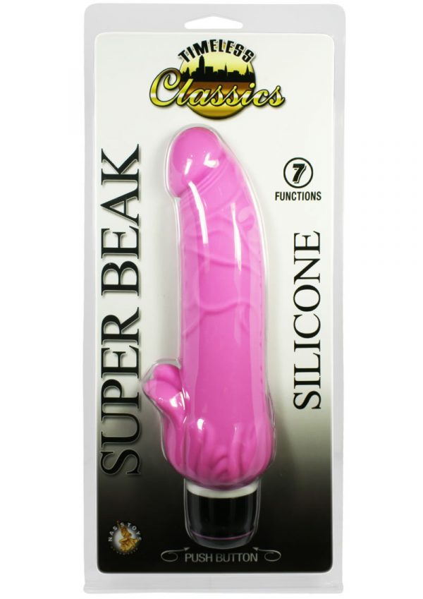 Timeless Classics Super Beak Silicone Vibrator Waterproof Pink