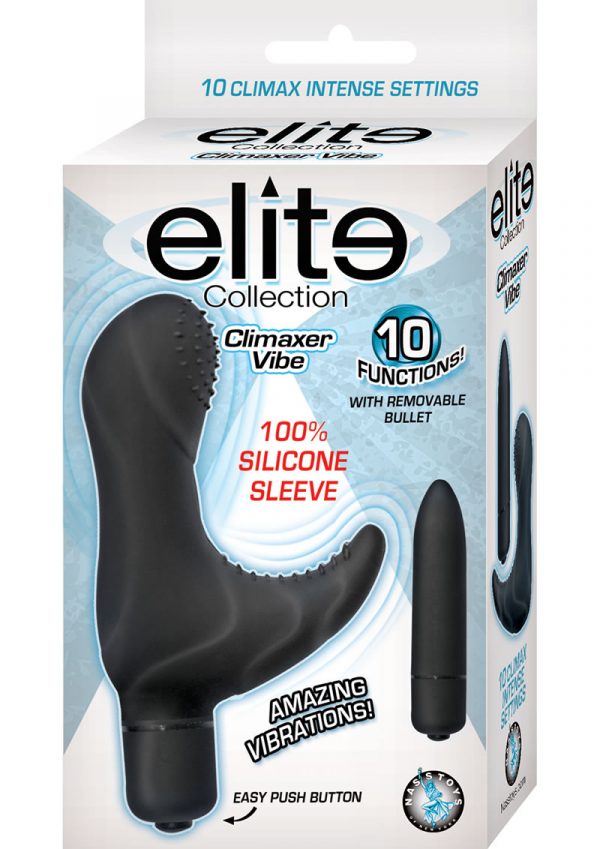 Elite Collection Silicone Climaxer Vibe Black 3.5 Inch
