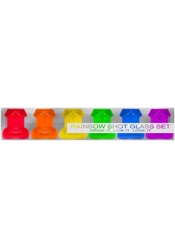 Ladies Night Rainbow Shot Glass Set Assorted Colors 6 Each