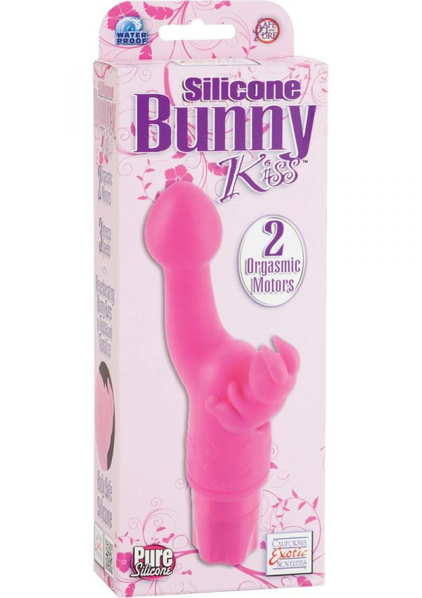 Silicone Bunny Kiss Dual Motor Vibe Waterproof Pink
