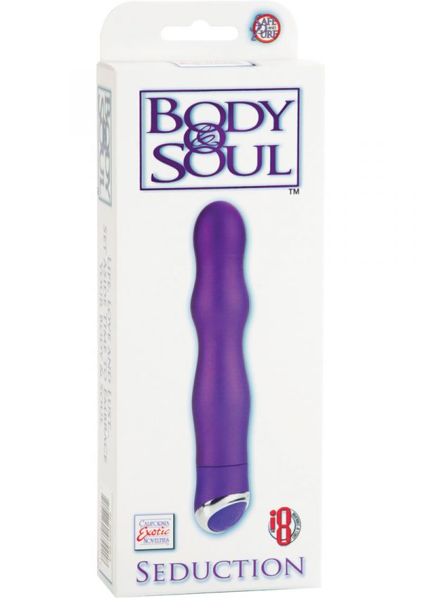 Body and Soul Seduction Satin Finish Massager Purple
