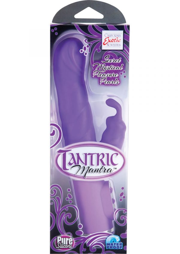 Tantric Mantra Silicone Vibrator Waterproof Purple