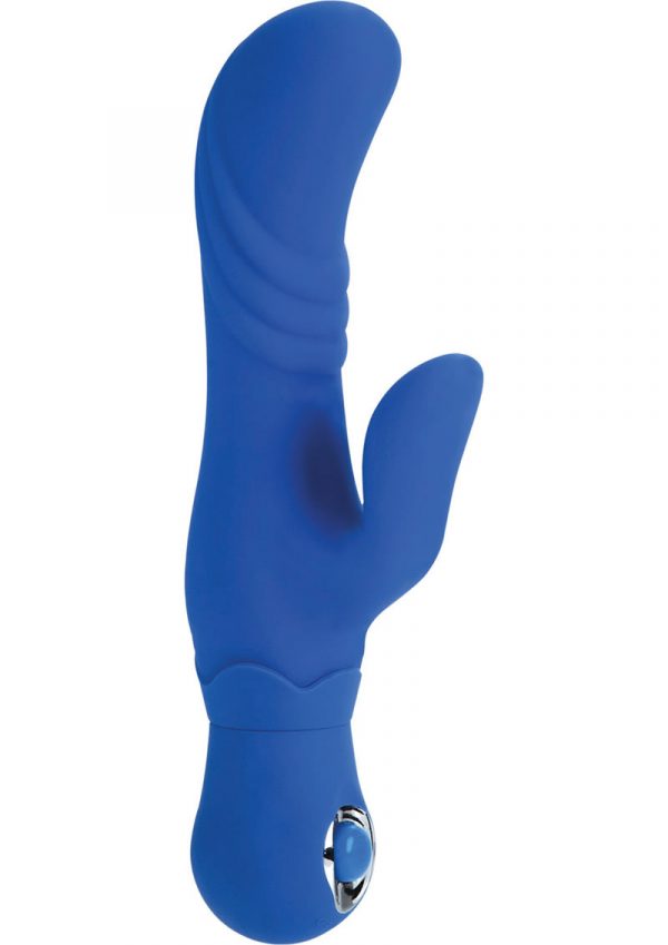 Silicone Thumper G Vibrator Waterproof Blue
