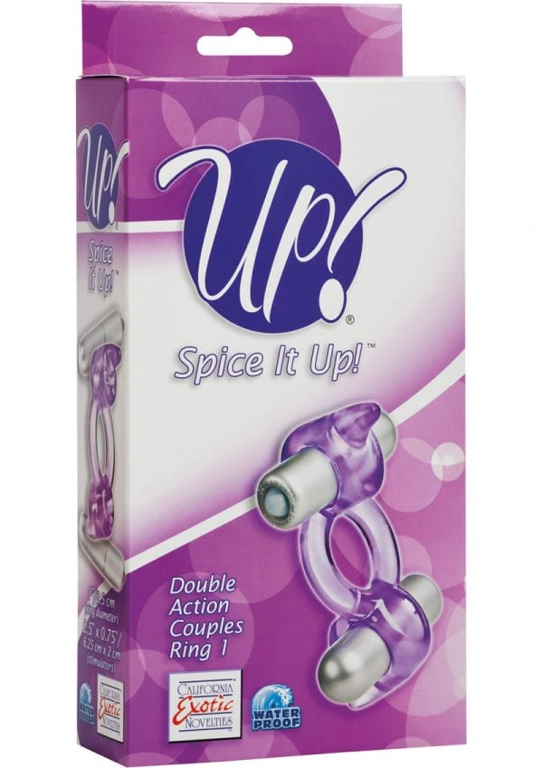 Up Spice It Up Double Action Couples Ring 1 Waterproof Purple