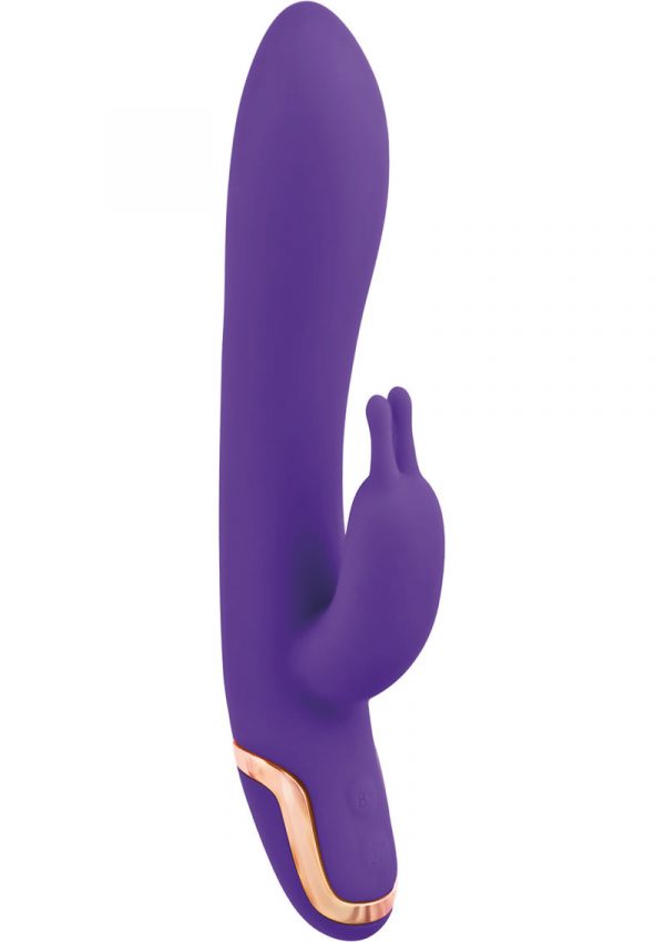 Entice Isabella Silicone Rabbit Vibe Waterproof Purple 5.25 Inch