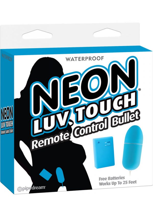 Neon Luv Touch Romote Control Bullet Waterproof Blue