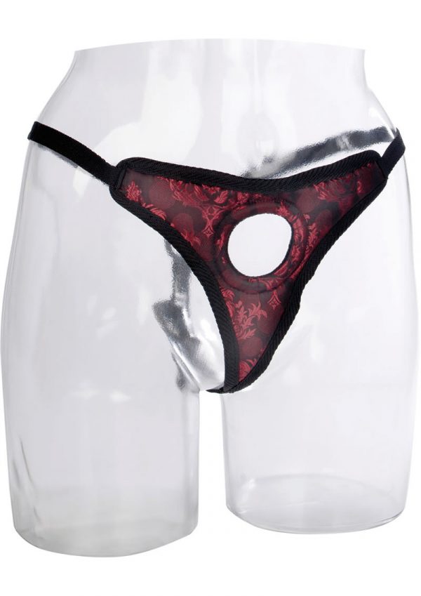 Scandal Thong Harness Red/Black