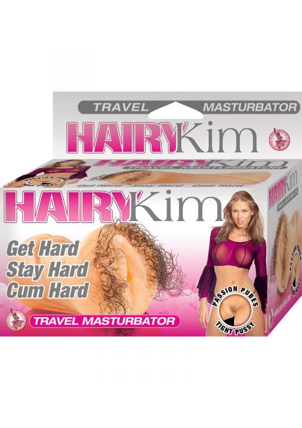 Hairy Kim Travel Pussy Masturbator Waterproof Flesh 5.5 Inch