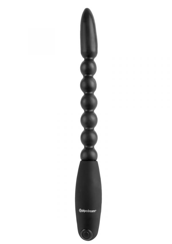 Anal Fantasy Collection Flexa Pleaser Power Beads Waterproof Black 7 Inch