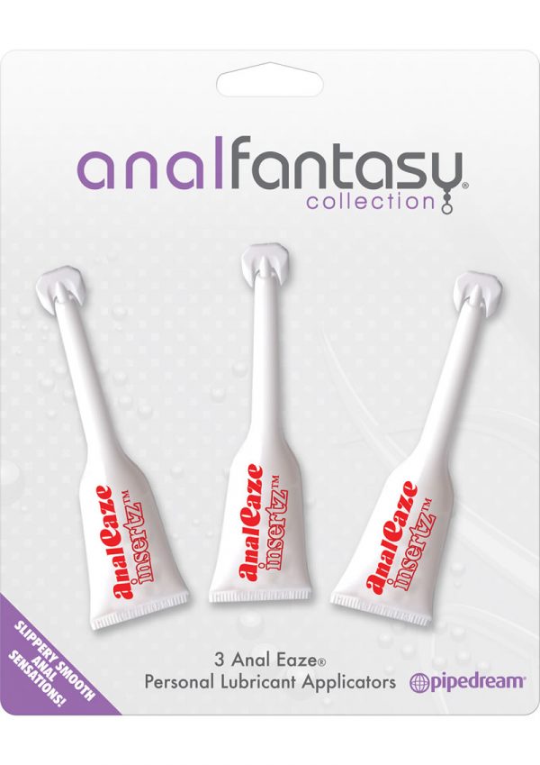 Anal Fantasy Collection Anal Eaze Personal Lubricant Applicators 3 Each Per Pack