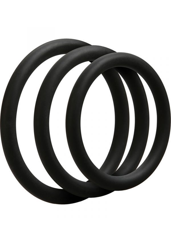 Optimale 3 Silicone C-Ring Set Thin Black
