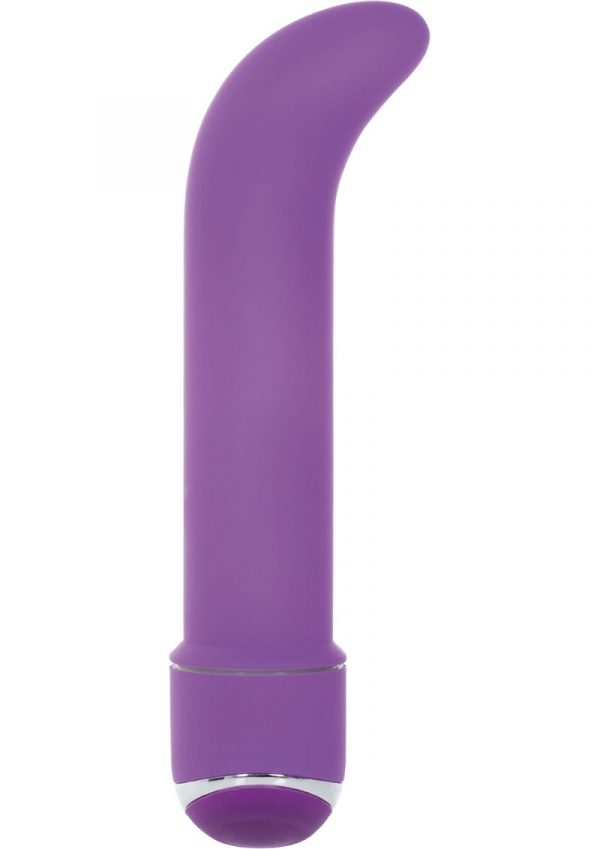 7 Function Classic Chic Mini G Velvet Cote Vibrator Waterproof Purple 4.25 Inch