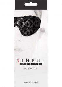 Sinful Blindfold Vinyl Black