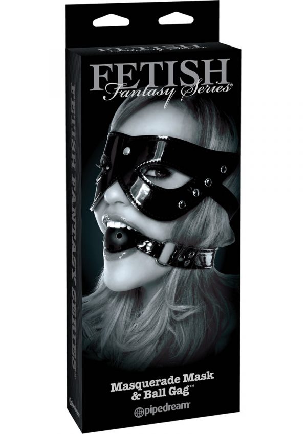 Fetish Fantasy Series Limited Edition Masquerade Mask and Ball Gag Set Black