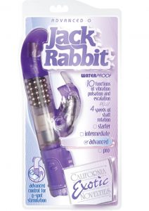 Advanced G Jack Rabbit Dual Vibe Waterproof Purple 5 Inch