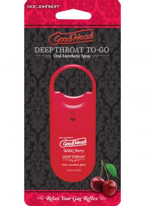 Goodhead Deep Throat To Go Oral Anesthetic Spray Cherry .33 Ounce