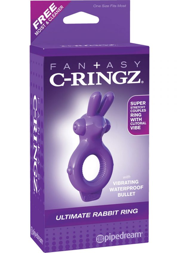 Fantasy C-ringz Ultimate Rabbit Cock ring Vibrating Waterproof Purple