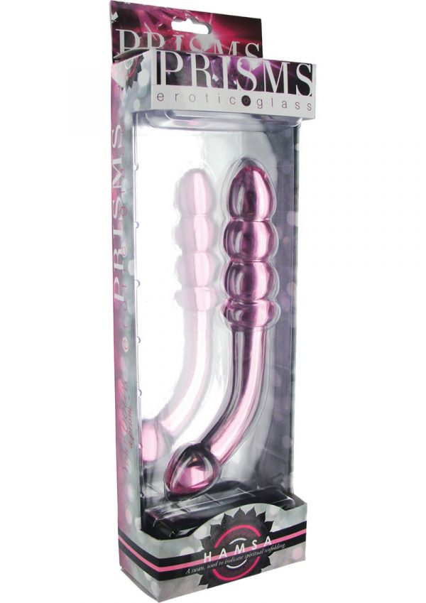 Prisms Hamsa G-spot Glass Wand Pink