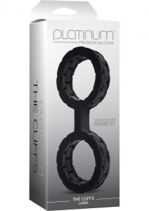 Platinum Premium Silicone The Cuffs Black Large