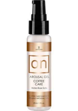 On Arousal Gel Water-Base Coffee Cake Flavored 1 Ounce