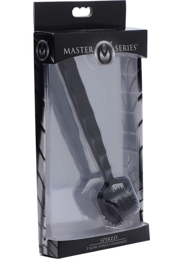 Master Series Spiked 5 Row Metal Pinwheel Black 6.5 Inch