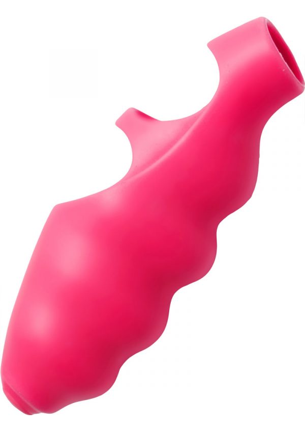 Frisky Ripples Finger Bang`her Vibe Silicone Pink